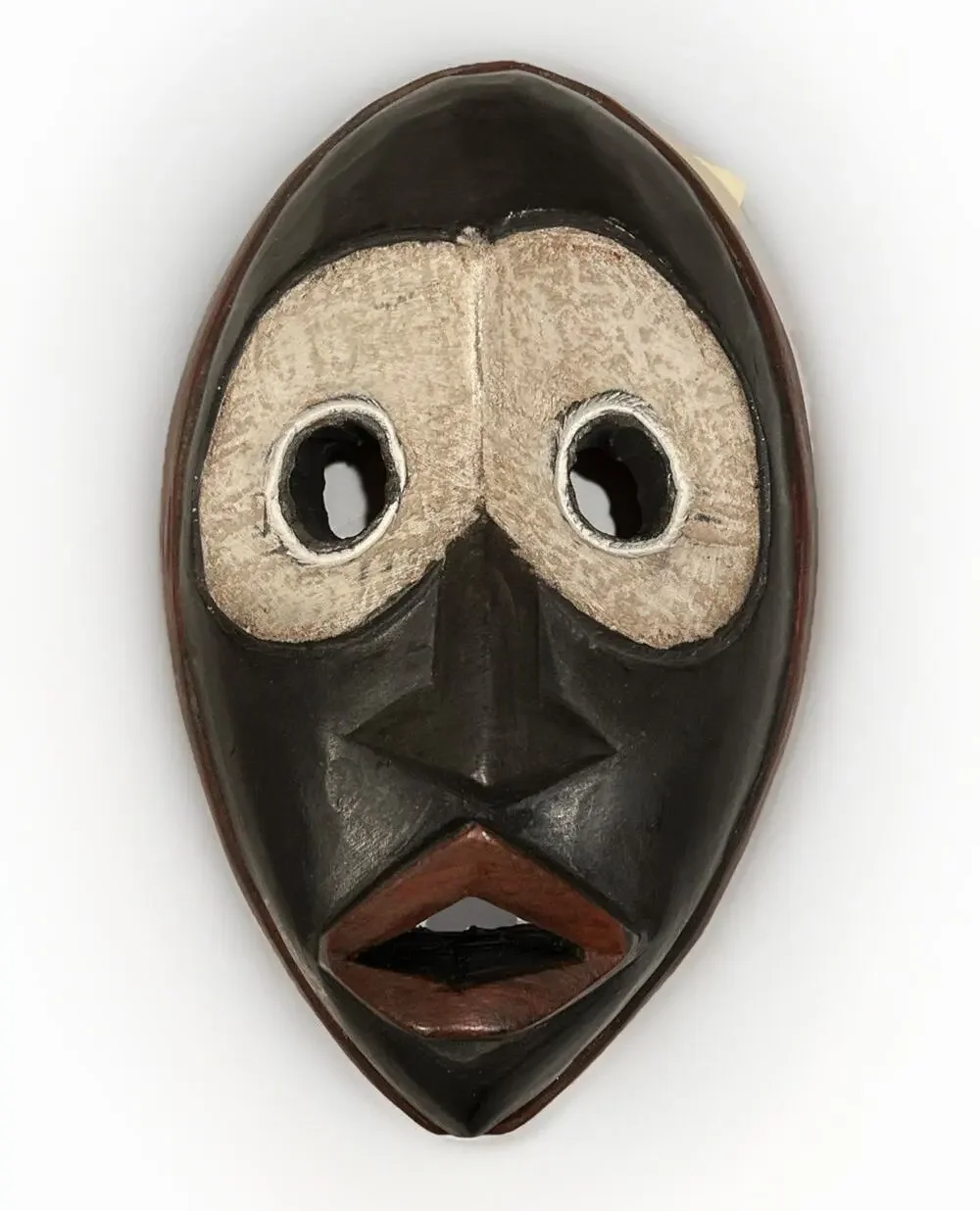 New- African Wood Mask Hand Carved from Ghana Wall Art